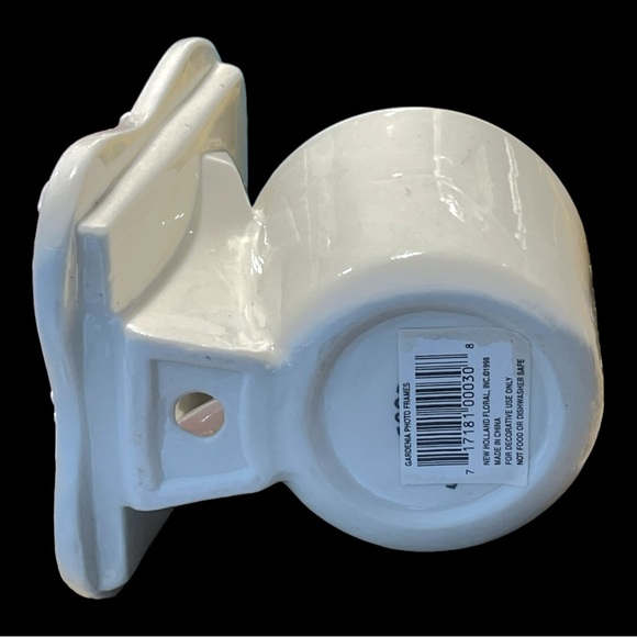 Rare Vintage Holland Mold Ceramic Photo Frame Planter “Gardenia Photo Frame” - Picture 8 of 8